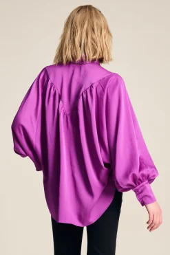 BLOUSE Feathers Cactus Pink