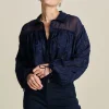 BLOUSE Jacquard Midnight Blue