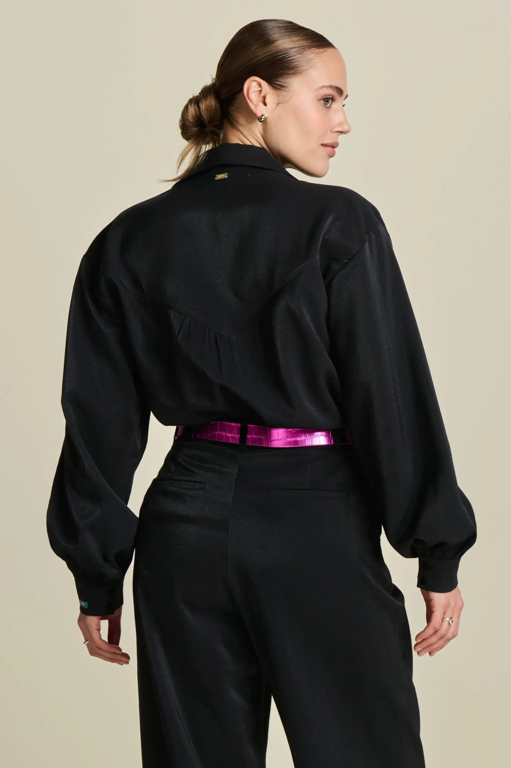 BLOUSE Violet Shimmer Black