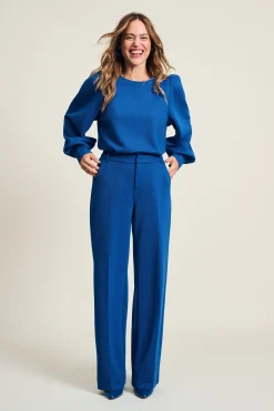 BROEK Wide Leg Mid Blue