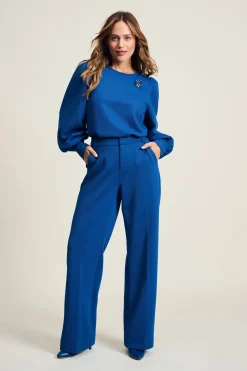 BROEK Wide Leg Mid Blue
