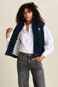 GILET Teddy Love Navy