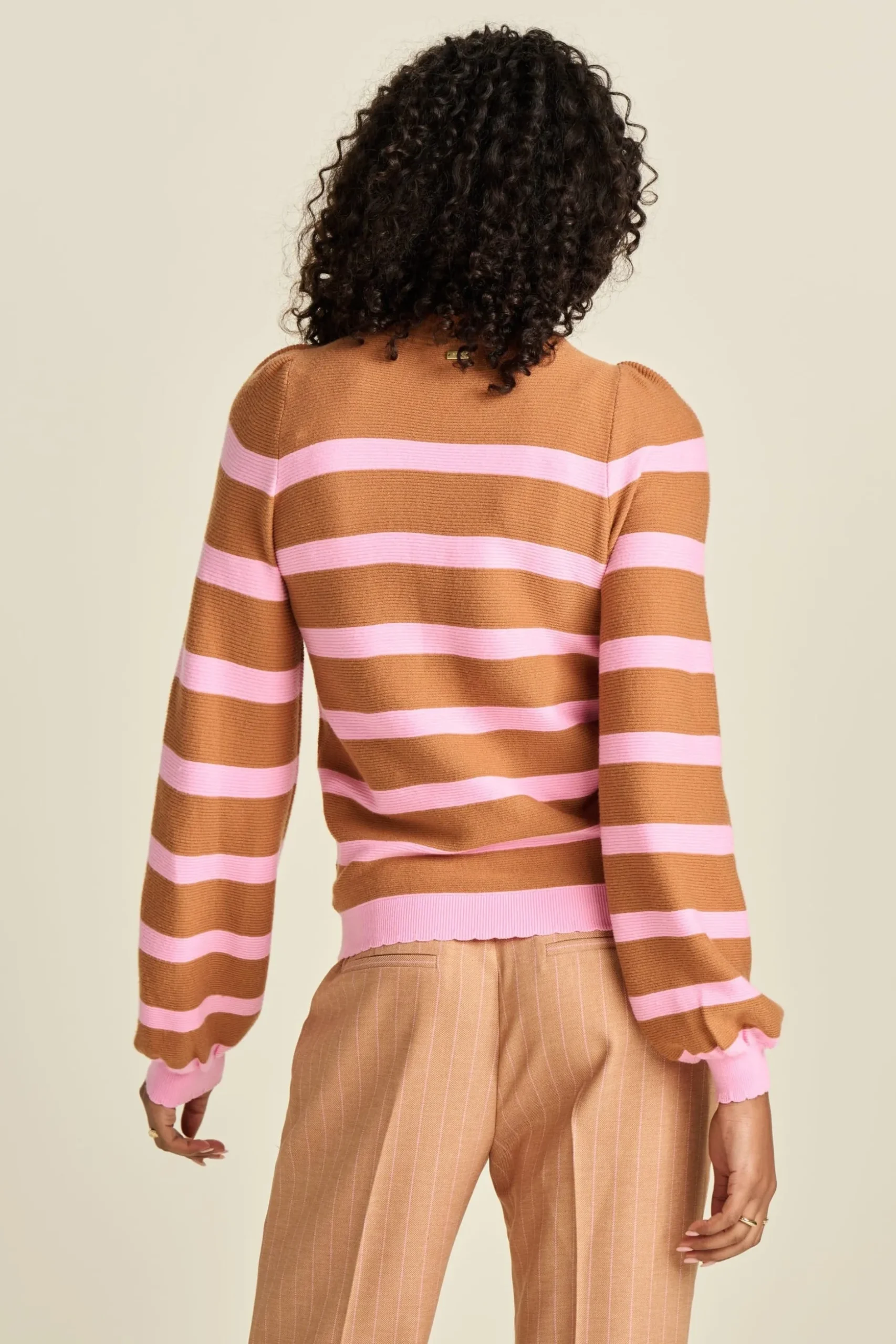 TRUI Striped Sugar Brown