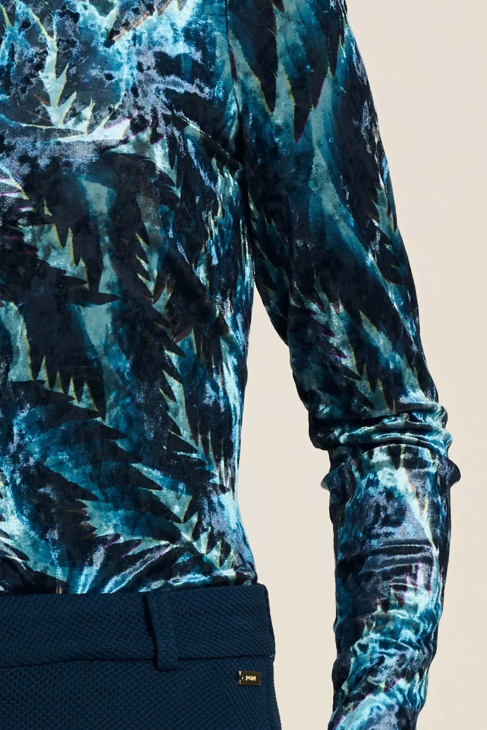 TURTLENECK Feathers Blue